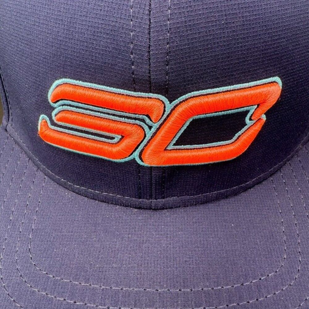 Stephen Curry Under Armour Snapback Script Logo Embroidered OSFA Blue Steph GSW - Picture 4 of 11
